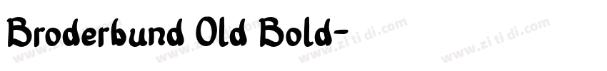 Broderbund Old Bold字体转换
